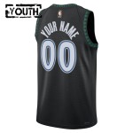 Maillot NBA Minnesota Timberwolves Personnalisable Nike 2025-26 Classic Edition Noir Swingman - Enfant